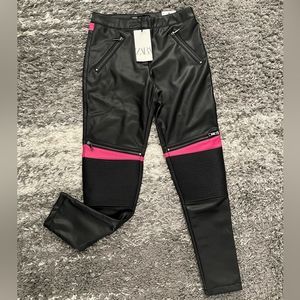 NWT Zara Faux Leather Leggings